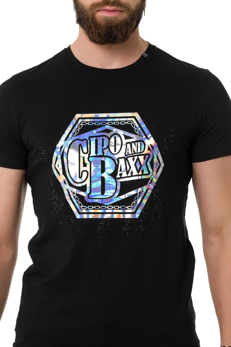Camiseta CT720 Men con estampados de diseño de hologramas de moda