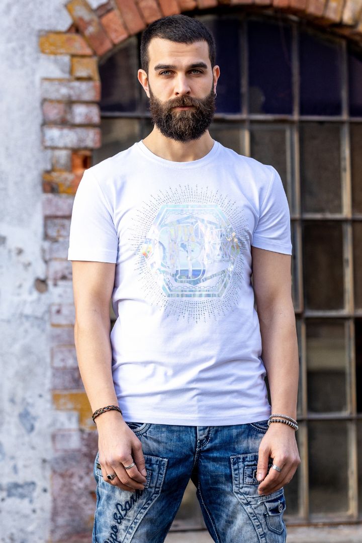 Camiseta CT720 Men con estampados de diseño de hologramas de moda