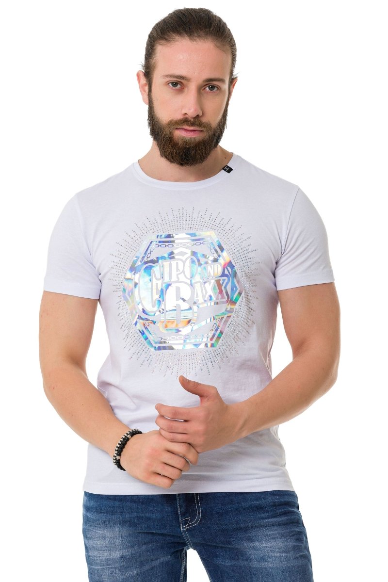Camiseta CT720 Men con estampados de diseño de hologramas de moda