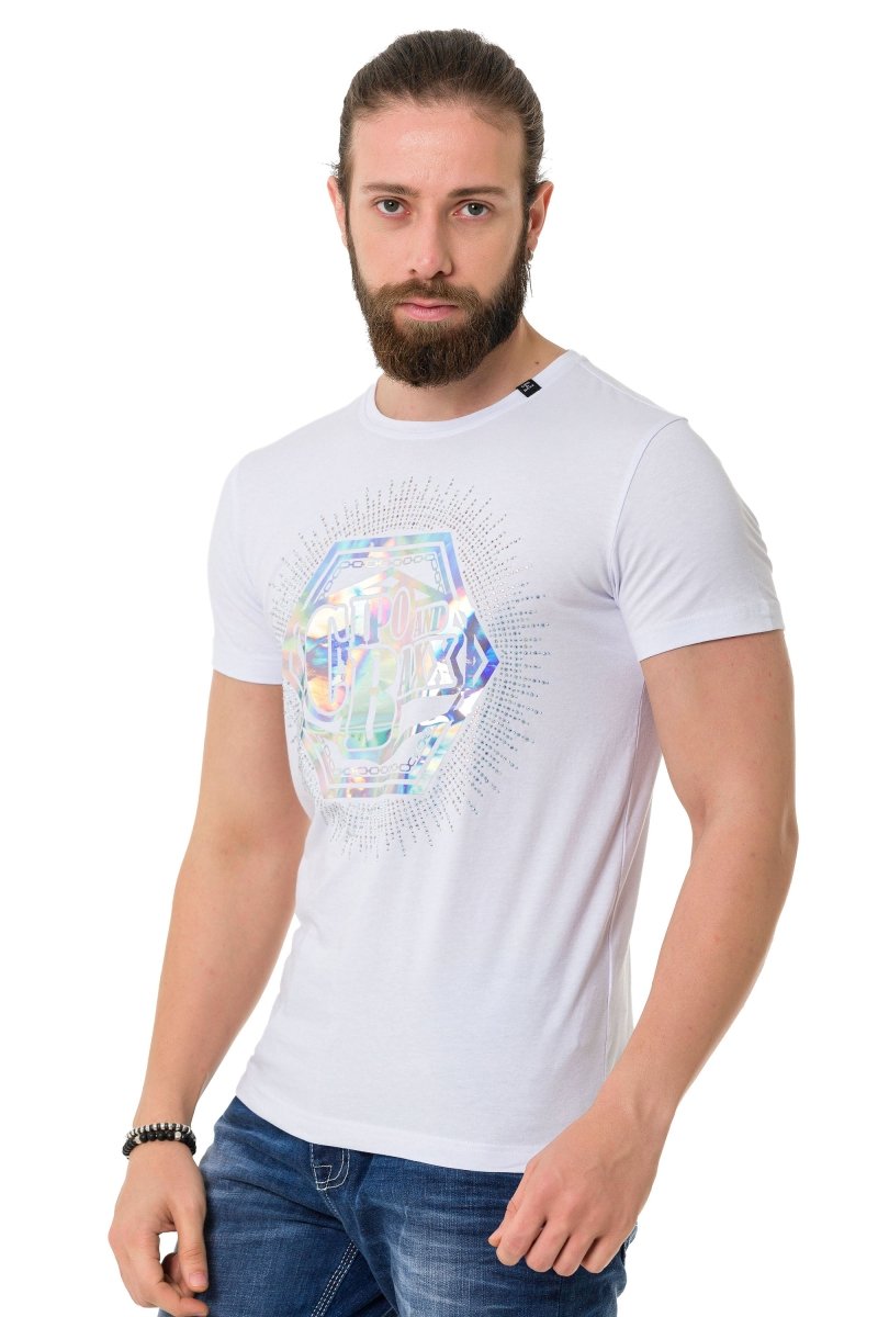 Camiseta CT720 Men con estampados de diseño de hologramas de moda