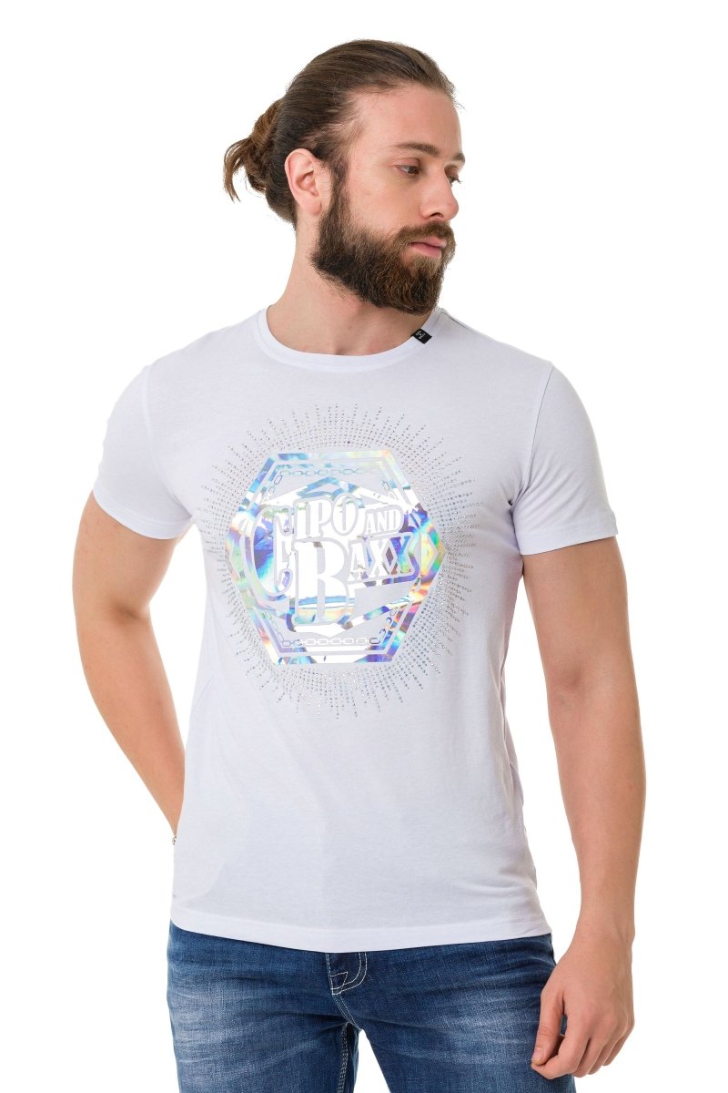 Camiseta CT720 Men con estampados de diseño de hologramas de moda