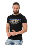 CT721 Camiseta para hombres  en una impresión de marca de aspecto extravagante