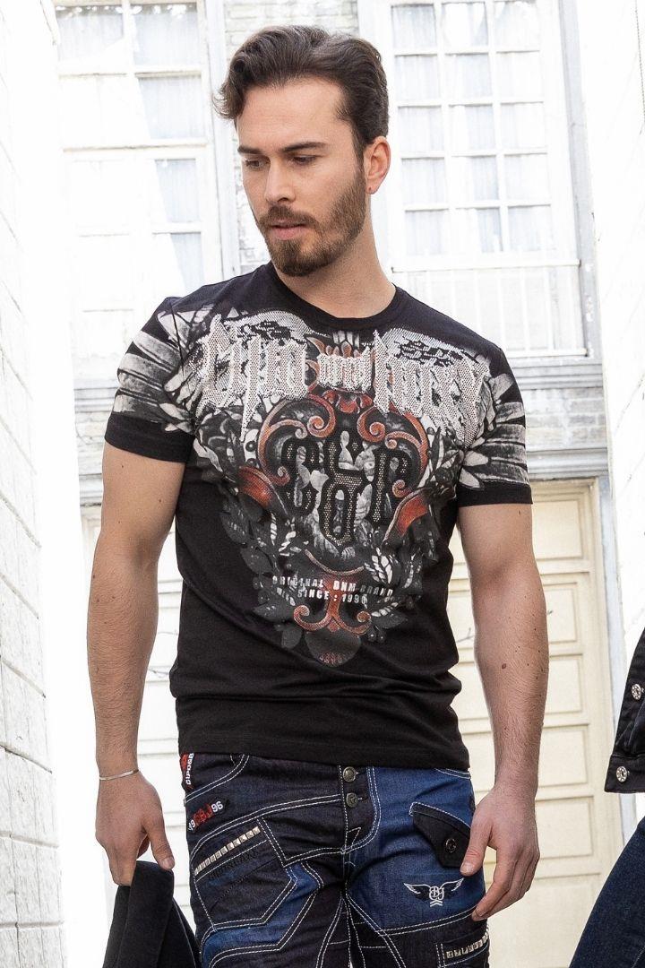 CT728 Camiseta para hombres  con estampado de marca genial