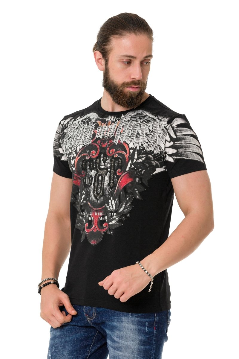 CT728 Camiseta para hombres  con estampado de marca genial