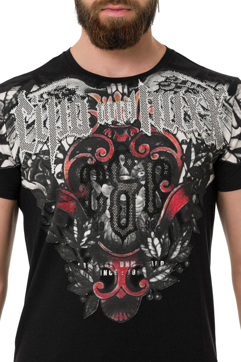 CT728 Camiseta para hombres  con estampado de marca genial
