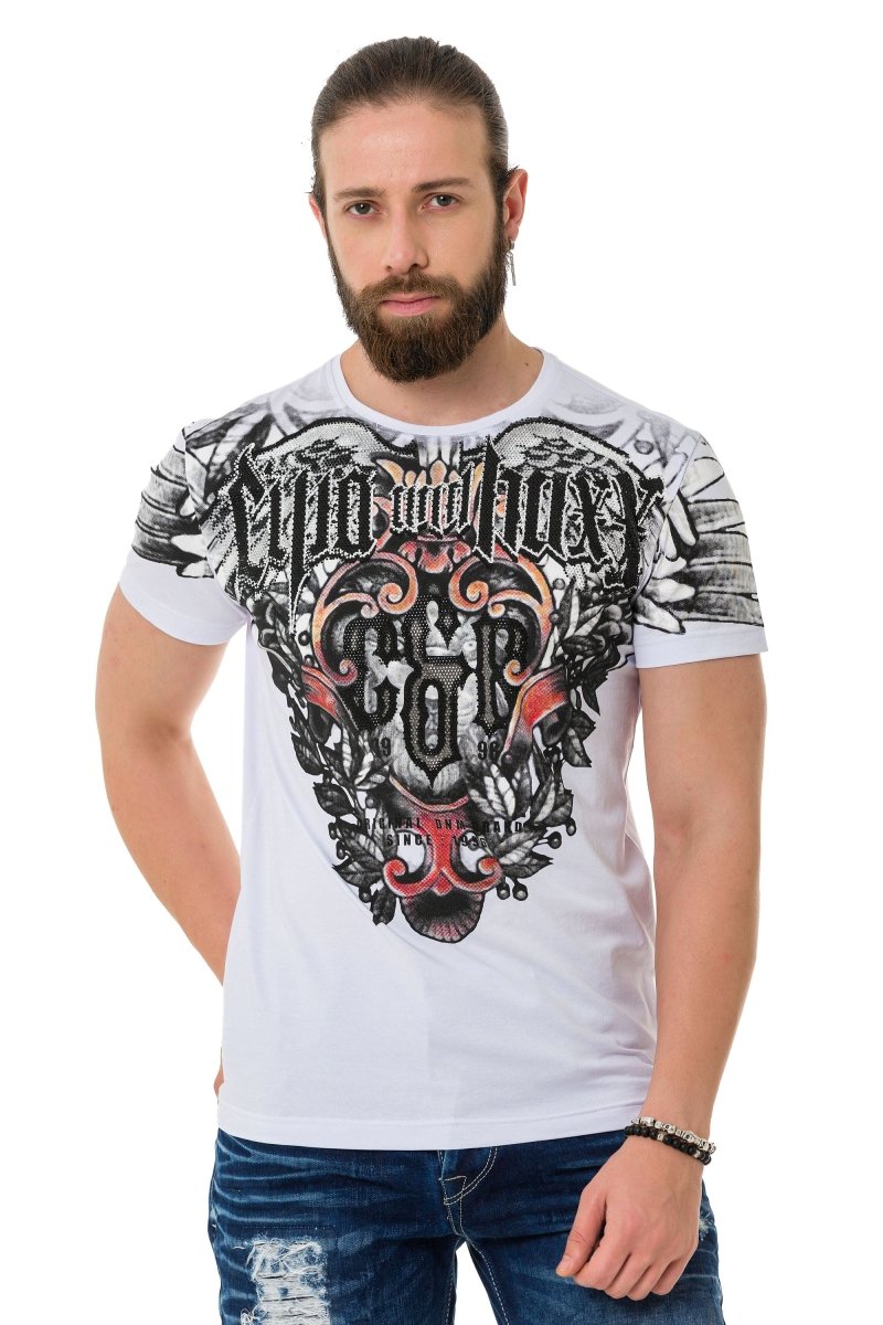 CT728 Camiseta para hombres  con estampado de marca genial