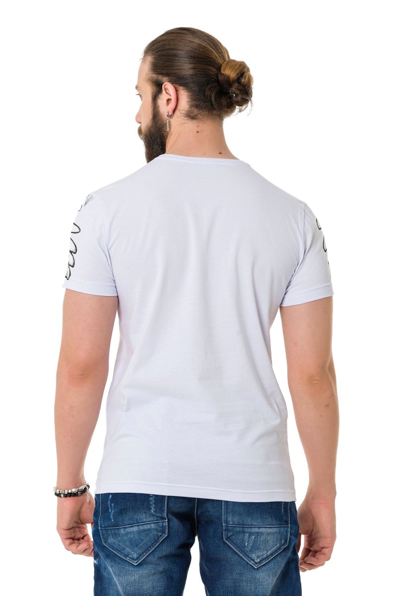 CT728 Camiseta para hombres  con estampado de marca genial