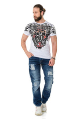 CT728 Camiseta para hombres  con estampado de marca genial
