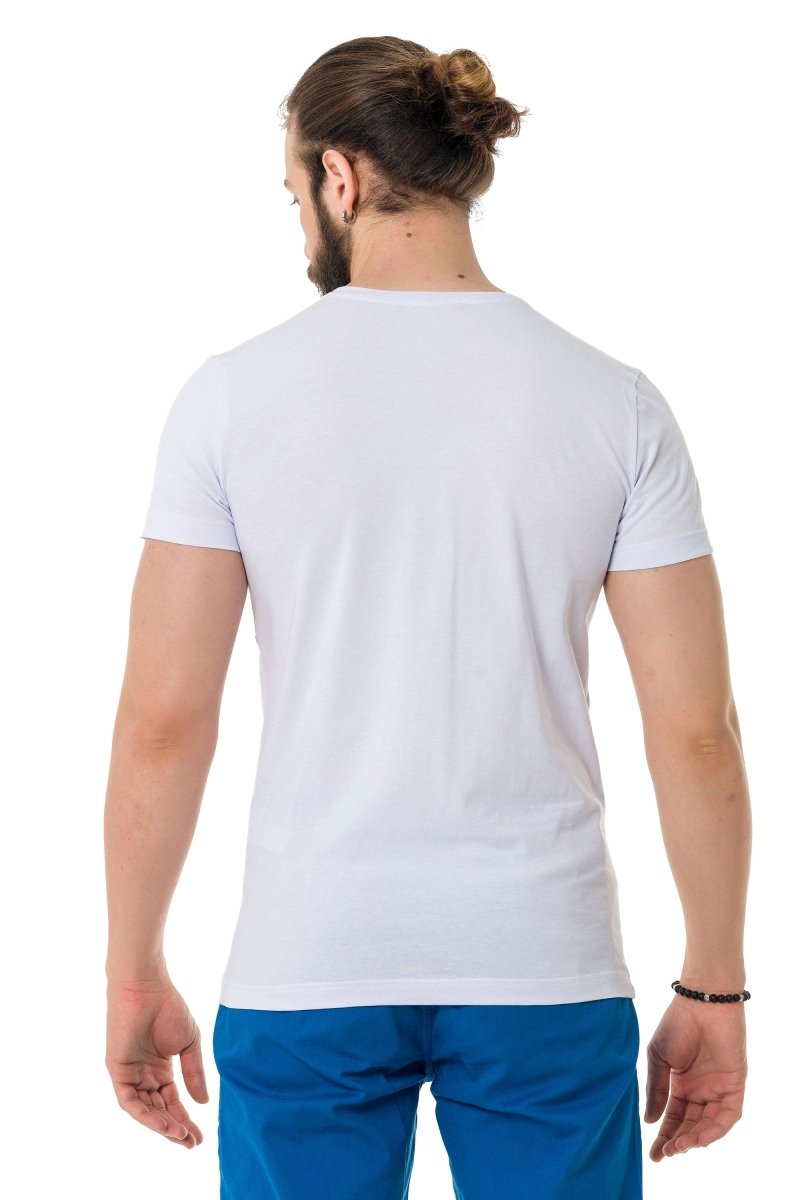 CT729 men's t-shirt with stylish lion graphic print