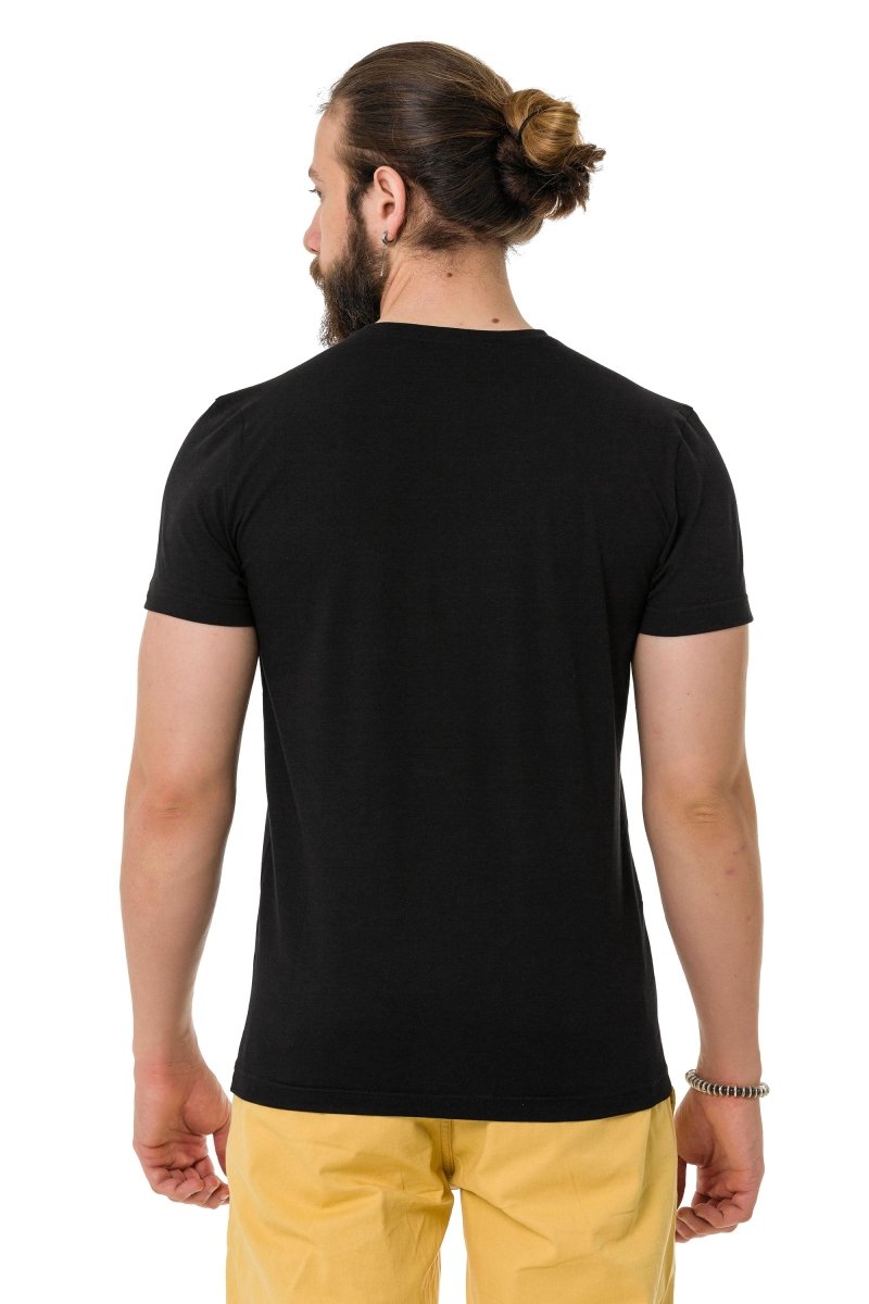CT731  Camiseta para hombres con marcas en el frente