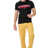 CT731 men's t-shirt with brand print on the front