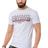 CT731 men's t-shirt with brand print on the front