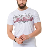CT731 men's t-shirt with brand print on the front