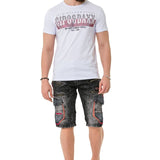 CT731 men's t-shirt with brand print on the front
