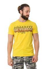 CT731  Camiseta para hombres con marcas en el frente