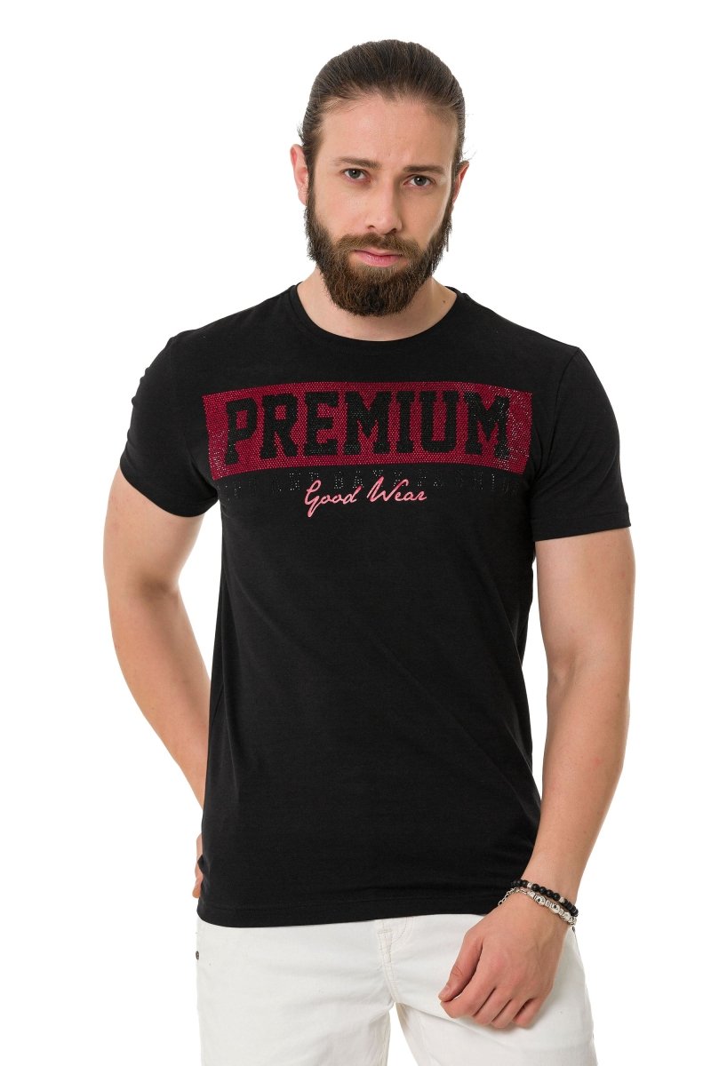 CT732 Camiseta  Men con elegante huella de mama