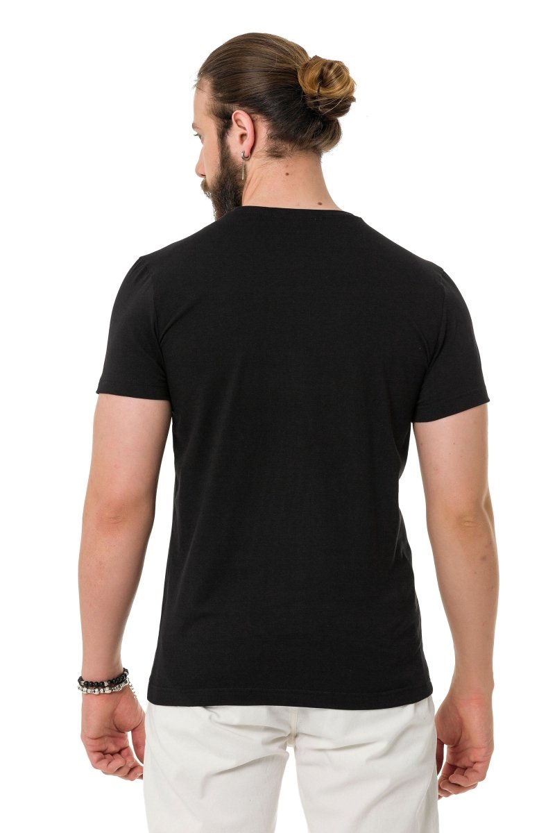 CT732 Camiseta  Men con elegante huella de mama