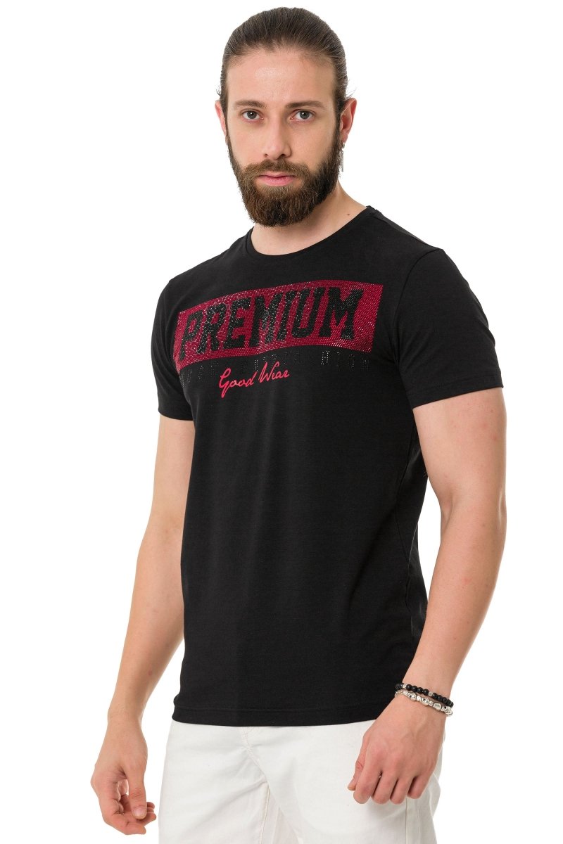 CT732 Camiseta  Men con elegante huella de mama