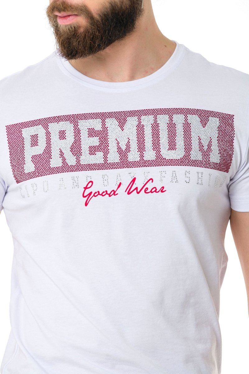 CT732 Camiseta  Men con elegante huella de mama