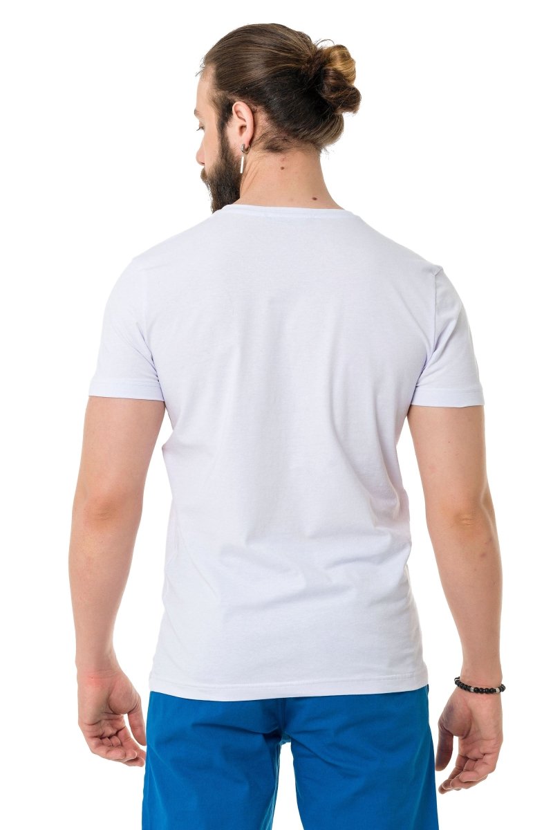 CT732 Camiseta  Men con elegante huella de mama