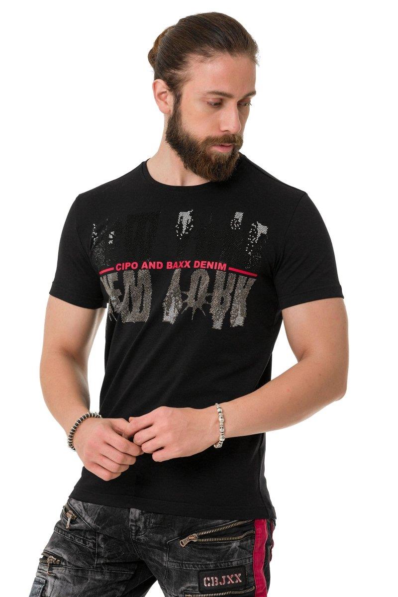CT733 Camiseta para hombres  con motivo de Ciudad Cool