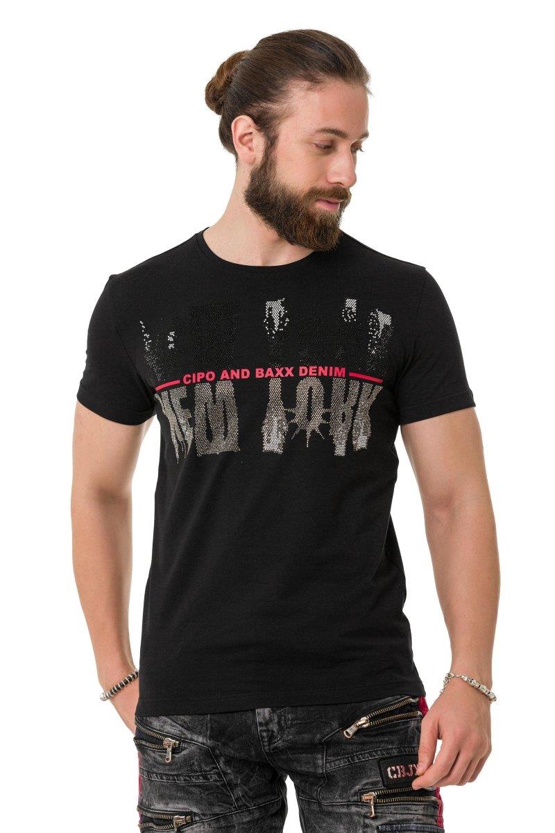 CT733 Camiseta para hombres  con motivo de Ciudad Cool
