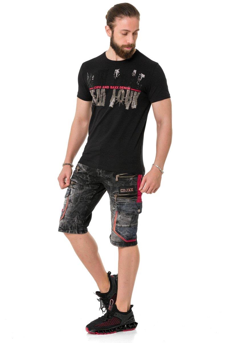 CT733 Camiseta para hombres  con motivo de Ciudad Cool