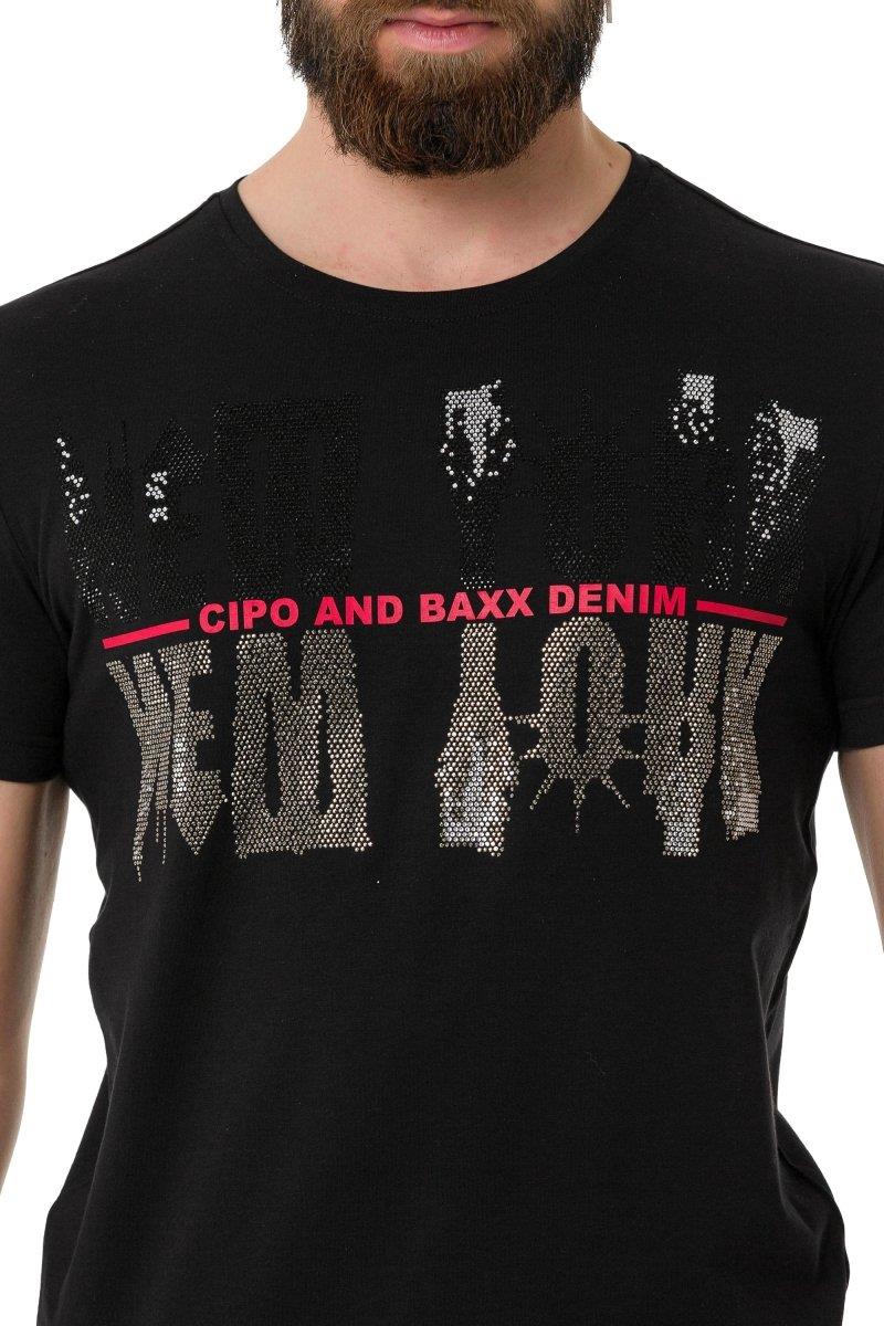 CT733 Camiseta para hombres  con motivo de Ciudad Cool