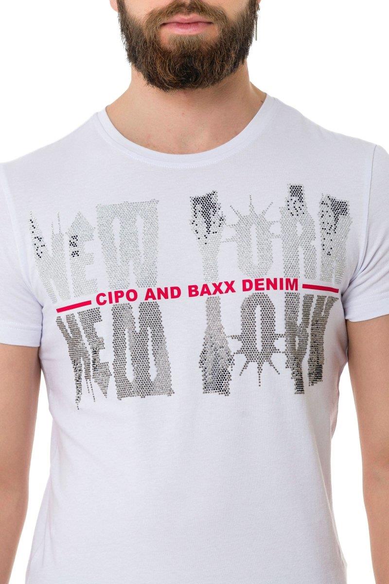 CT733 Camiseta para hombres  con motivo de Ciudad Cool