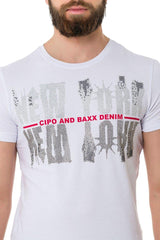 CT733 Camiseta para hombres  con motivo de Ciudad Cool