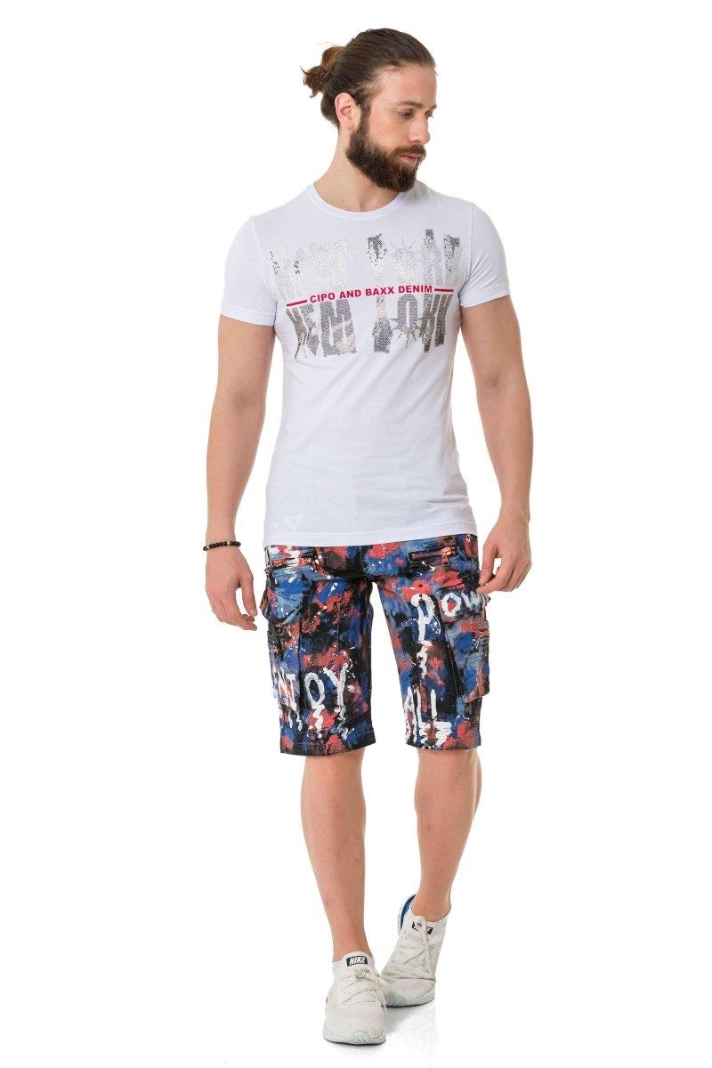 CT733 Camiseta para hombres  con motivo de Ciudad Cool