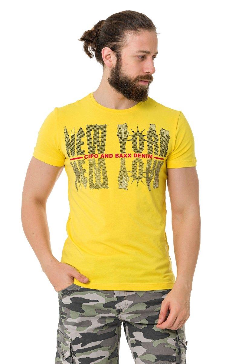 CT733 Camiseta para hombres  con motivo de Ciudad Cool