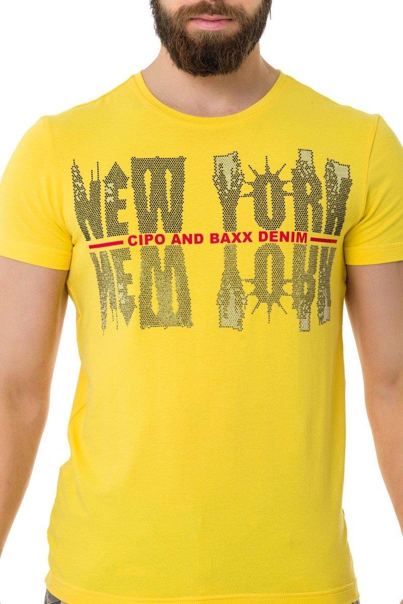 CT733 Camiseta para hombres  con motivo de Ciudad Cool