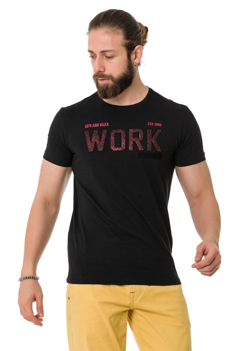 CT734 Camiseta para hombres  con relleno de piezas