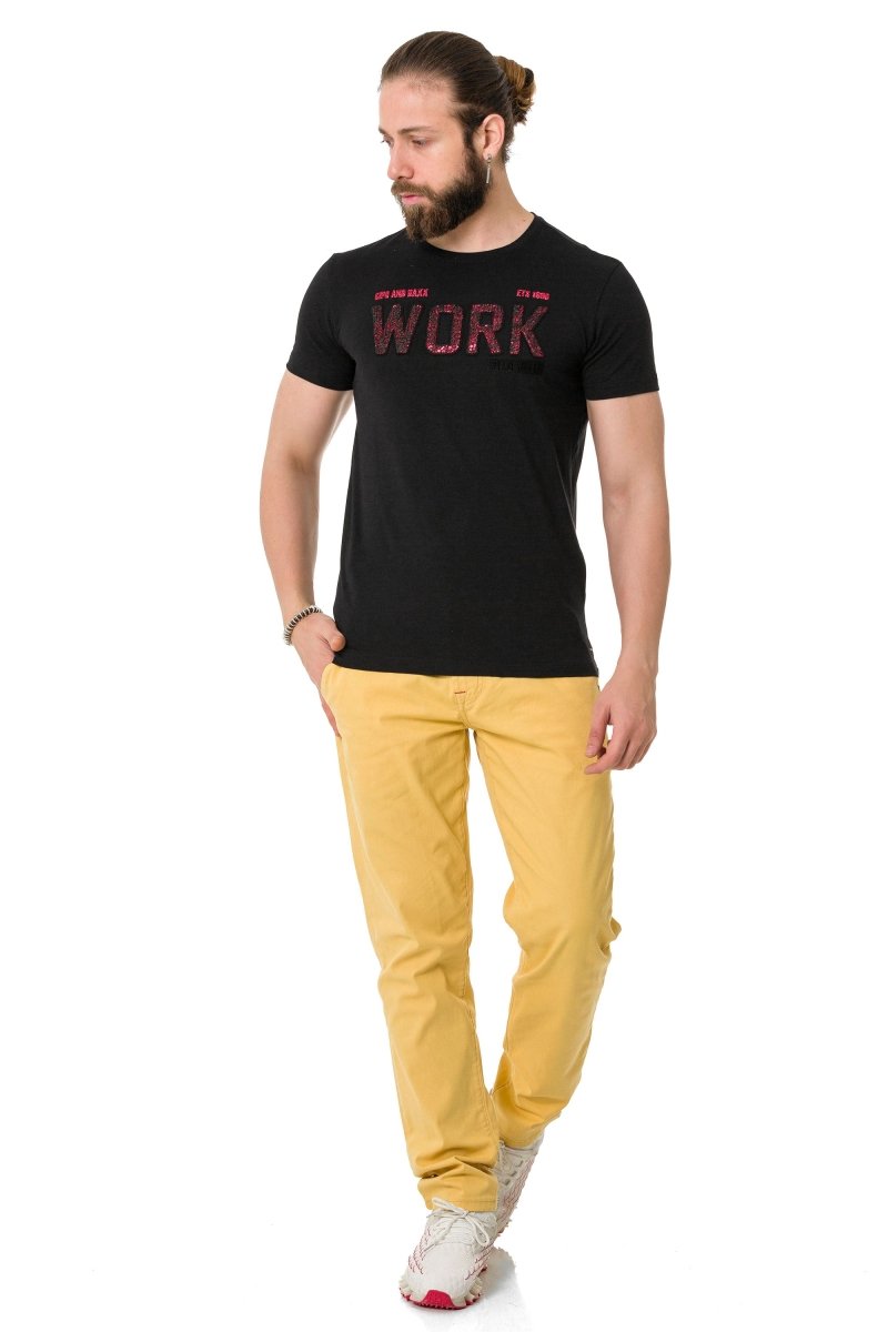 CT734 Camiseta para hombres  con relleno de piezas