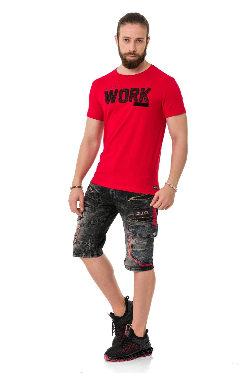 CT734 Camiseta para hombres  con relleno de piezas