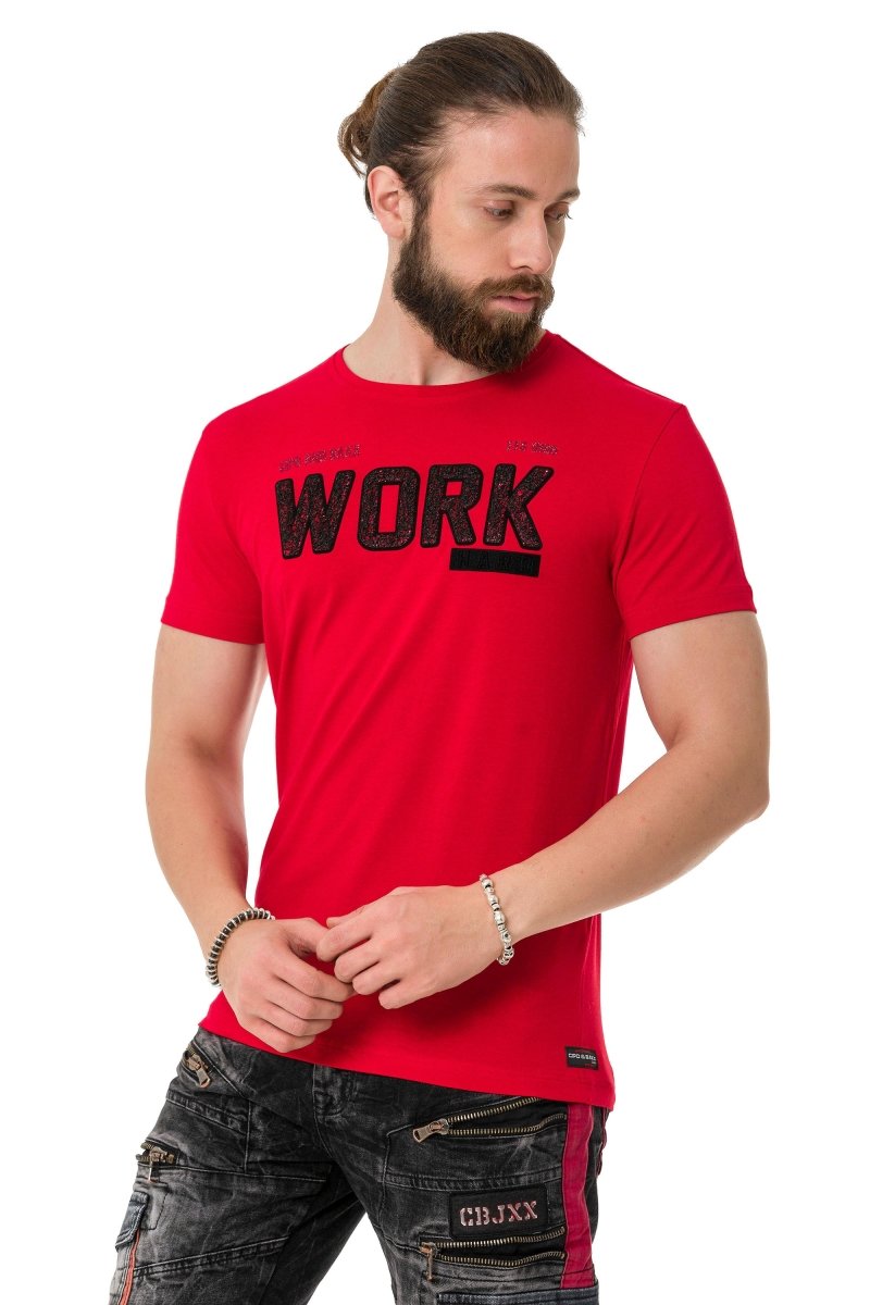 CT734 Camiseta para hombres  con relleno de piezas