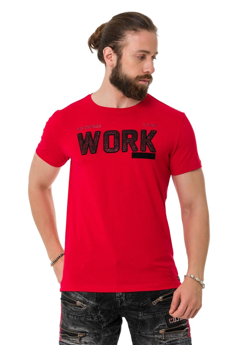 CT734 Camiseta para hombres  con relleno de piezas