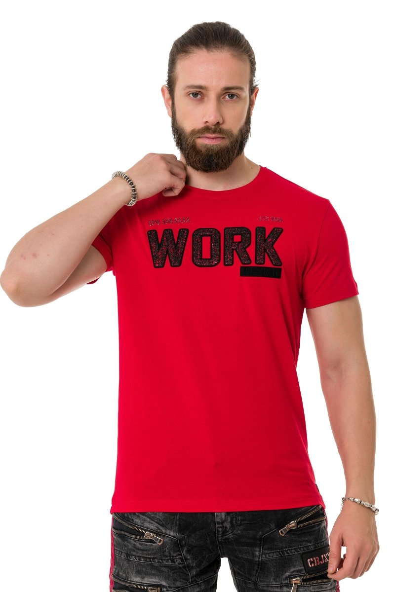 CT734 Camiseta para hombres  con relleno de piezas
