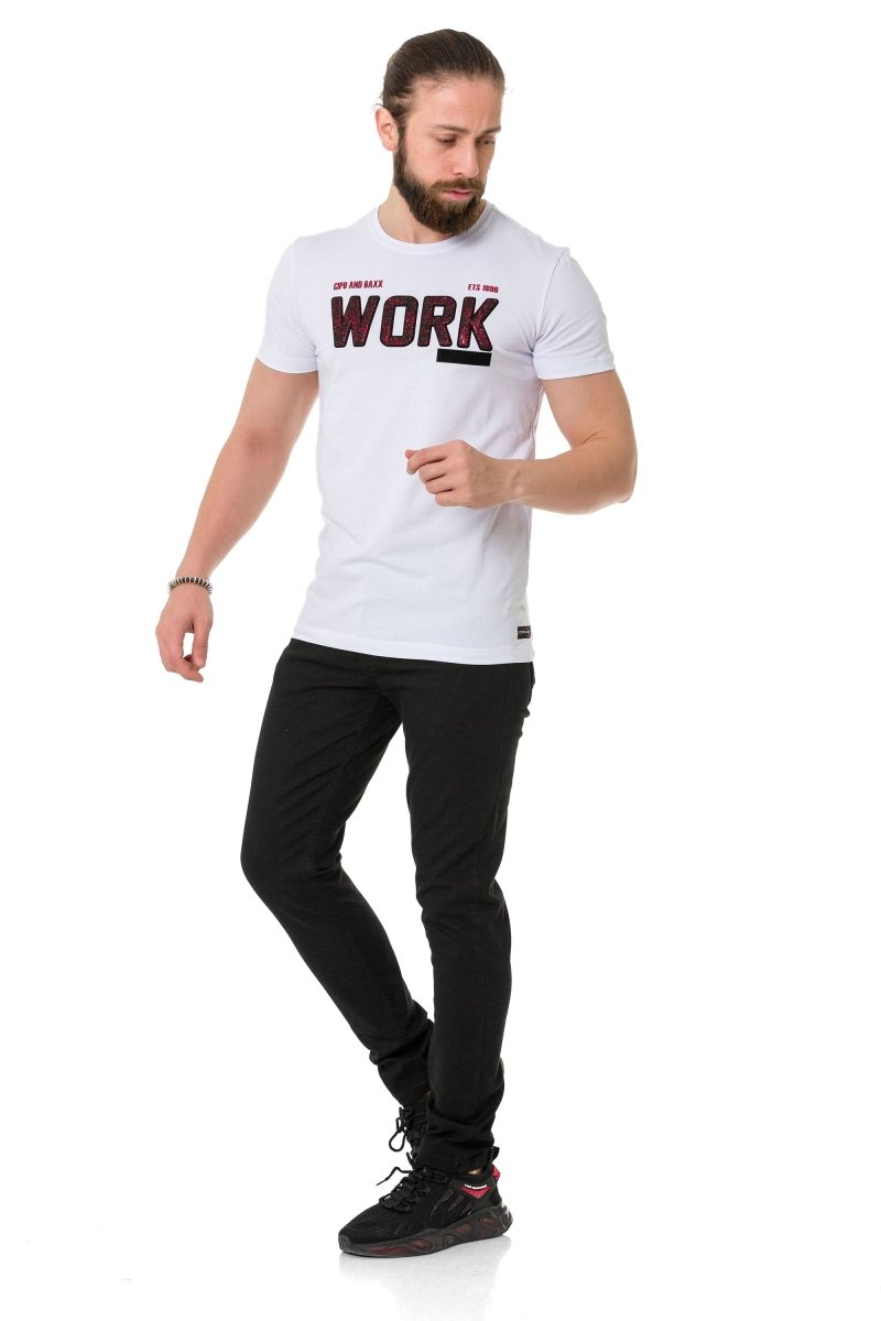 CT734 Camiseta para hombres  con relleno de piezas