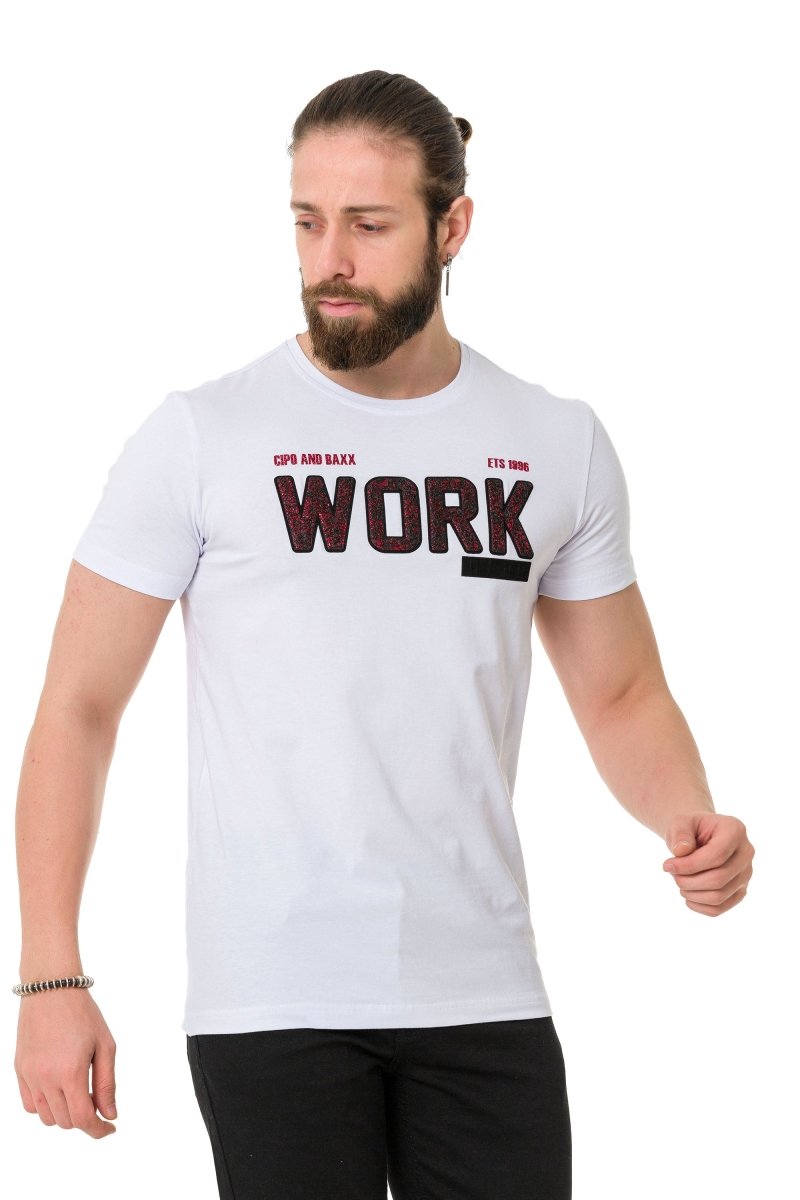 CT734 Camiseta para hombres  con relleno de piezas