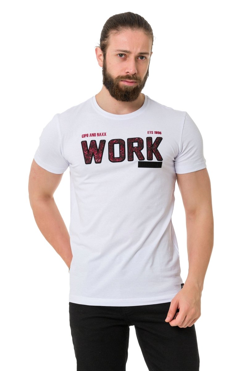 CT734 Camiseta para hombres  con relleno de piezas
