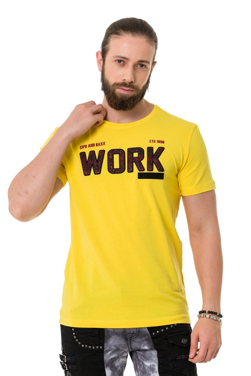 CT734 Camiseta para hombres  con relleno de piezas