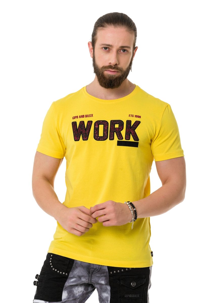 CT734 Camiseta para hombres  con relleno de piezas