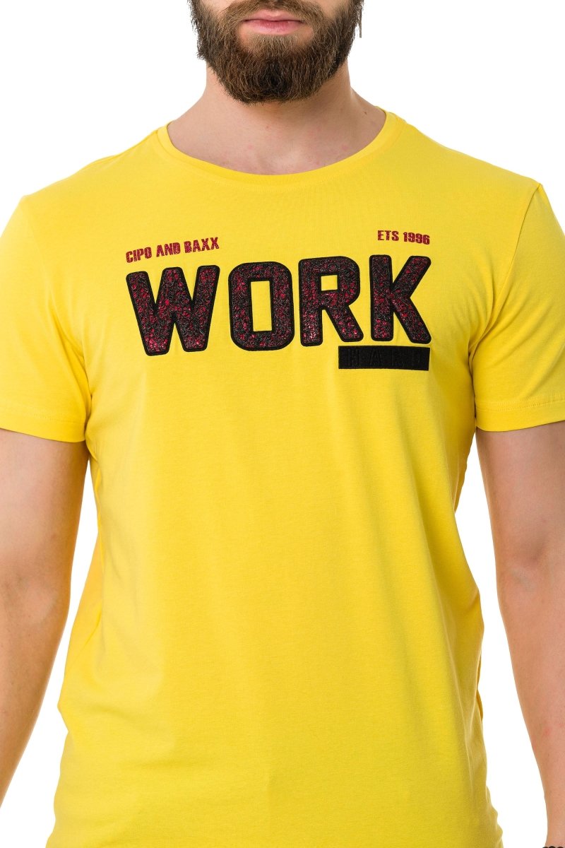 CT734 Camiseta para hombres  con relleno de piezas