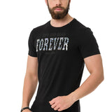 CT736 Herren T-Shirt mit glänzendes und geprägtes Schriftzug