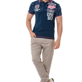 CT738 Maglietta da Uomo Polo con Stampa di Tendenza