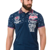 CT738 Maglietta da Uomo Polo con Stampa di Tendenza