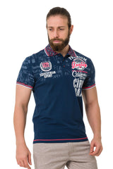 CT738 Men's polo shirt with trendy print