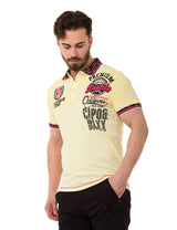 CT738 Herren Poloshirt mit Trendigem Print